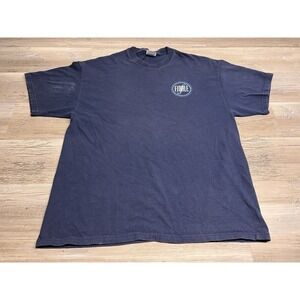 Vintage Y2K Finale Music Notation Software T-Shirt Faded Blue Mens Size XL Logo‎